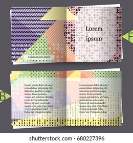 Brochure template with abstract background. Eps10 Vector illustration