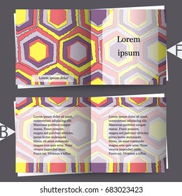 Brochure template with abstract background. Eps10 Vector illustration