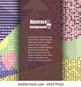 Brochure template with abstract background. Eps10 Vector illustration