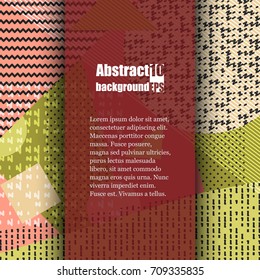 Brochure template with abstract background. Eps10 Vector illustration