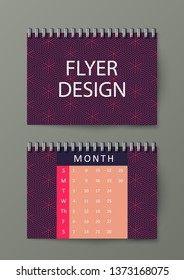 Brochure template with abstract background. Abstract background with geometric pattern. Eps10 Vector illustration