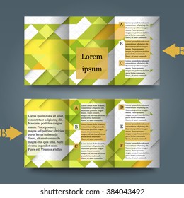 Brochure template with abstract background.Eps10 Vector illustration