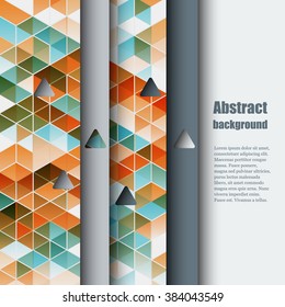 Brochure template with abstract background.Eps10 Vector illustration