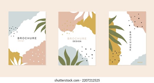 Plantilla de folleto con líneas abstractas. Estilo Doodle. Adecuado para cobertura, invitación, banner, afiche, folleto, carteles, postales, volante y más.