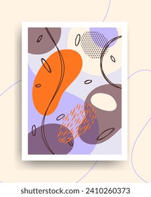 Vector de formas abstractas de plantilla de brocado