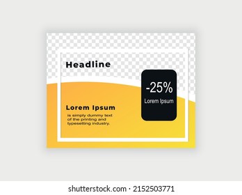 Brochure template for advertising. Vector graphics.