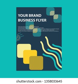 Brochure template Annual report background for business design
