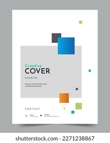 Brochure or template, annual report cover design background EPS 10