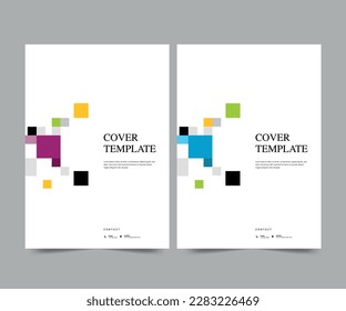 Brochure or template, annual report cover design background EPS 10