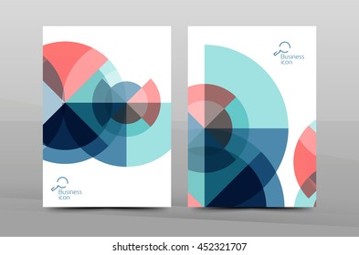 Plantilla de folleto de la cobertura anual del informe, disposición del volante de la actividad vectorial, póster abstracto geométrico, tamaño A4