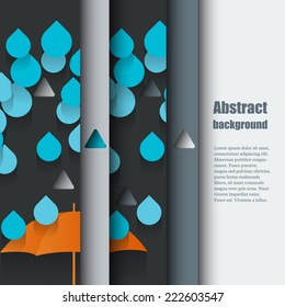 Brochure template with autumn background. Eps10 Vector illustration