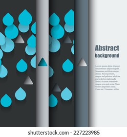 Brochure template with autumn background. Eps10 Vector illustration