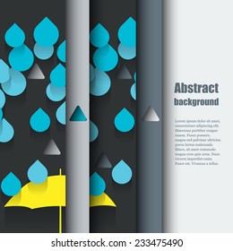 Brochure template with autumn background. Eps10 Vector illustration