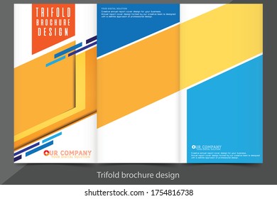 Brochure template background vector design