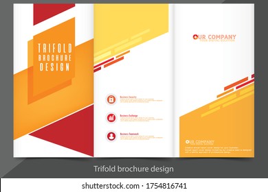 Brochure template background vector design