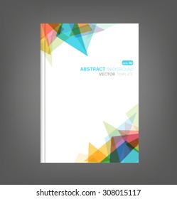 Brochure template, book cover, flyer design