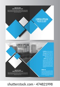 Brochure template. Can be used for magazine cover, business mockup, education, presentation, report. Abstract flyer design background. a4 size with editable elements. EPS 10.