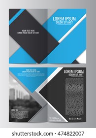 Brochure template. Can be used for magazine cover, business mockup, education, presentation, report. Abstract flyer design background. a4 size with editable elements. EPS 10.