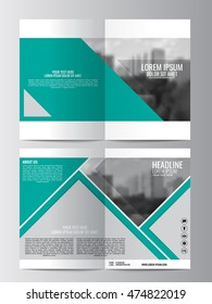 Brochure template. Can be used for magazine cover, business mockup, education, presentation, report. Abstract flyer design background. a4 size with editable elements. EPS 10.