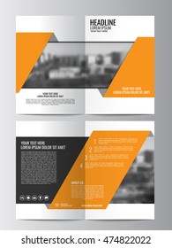 Brochure template. Can be used for magazine cover, business mockup, education, presentation, report. Abstract flyer design background. a4 size with editable elements. EPS 10.