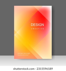 Brochure template colorful gradient layout design. Annual report, catalog, Corporate business. Simple Flyer promotion. magazine. Vector illustration