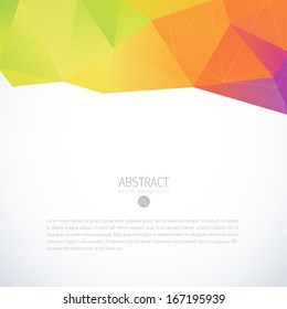 brochure template conceptual 3d geometrical multicolor vector scene brochure template line white star colourful abstract background scene trinity colorful digital modern artistic site business blue gl