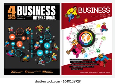 Brochure template cover background for business design