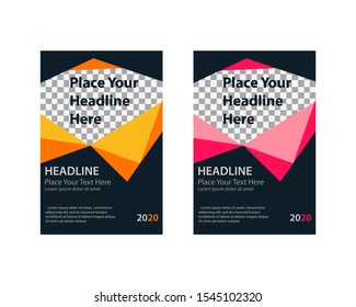 Brochure Template Cover Book, Vector illustration mock up for branding, cover, card, product, event, banner, website.