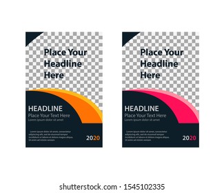 Brochure Template Cover Book, Vector illustration mock up for branding, cover, card, product, event, banner, website.