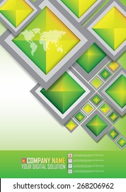 Brochure template cover design