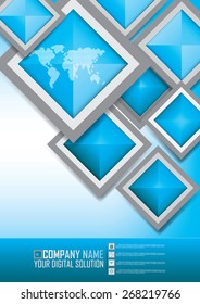Brochure template cover design