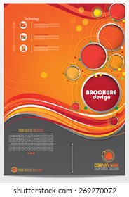 Brochure template cover design
