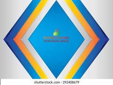 Brochure template cover design