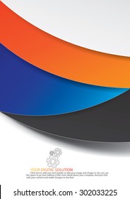 Brochure template cover design