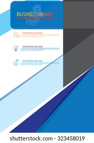 Brochure template cover design