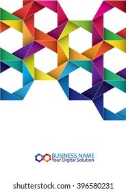 Brochure template cover design