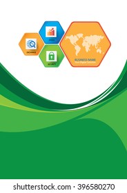 Brochure template cover design