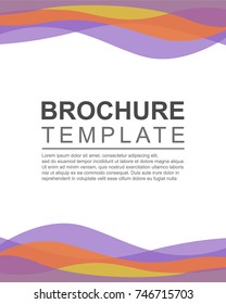 Brochure template cover design background
