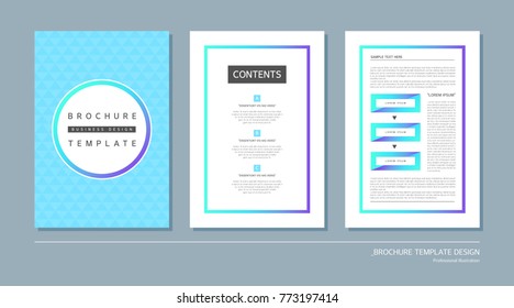 Brochure template design