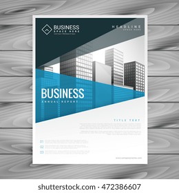 brochure template design for business presentation