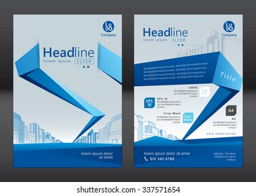 Brochure template design. Concept of architecture design. Vector illustration