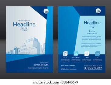 Brochure template design. Concept of architecture design. Vector illustration