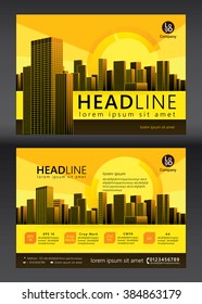 Brochure template design. Concept of architecture design. Vector illustration