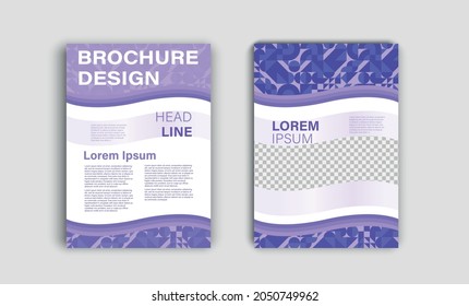 Brochure template design. Cover background with copy space for inspirational and encouraging thoughts that you want to share with your audience.
