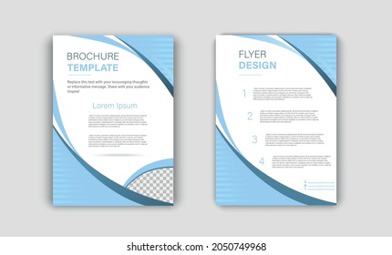 Brochure template design. Cover background with copy space for inspirational and encouraging thoughts that you want to share with your audience.
