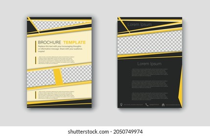 Brochure template design. Cover background with copy space for inspirational and encouraging thoughts that you want to share with your audience.
