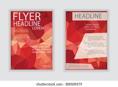  brochure template design or flyer layout to use for business Template vector 