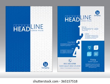 Brochure template design. Geometric pattern square. Vector illustration of geometry graphic design.