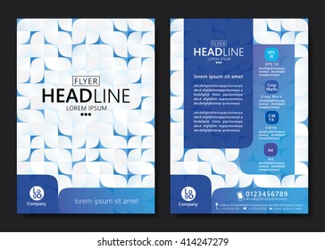 Brochure template design. Geometric pattern square. Vector illustration of geometry graphic design.