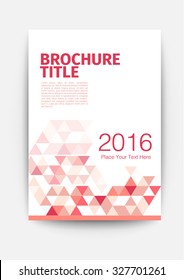 brochure template design layout purple red flyer template